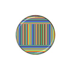 Abstract Stripe Pattern Rainbow Hat Clip Ball Marker (10 Pack) by Wegoenart