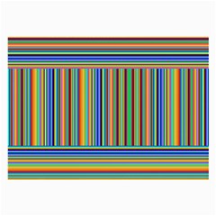 Abstract Stripe Pattern Rainbow Large Glasses Cloth (2 Sides) by Wegoenart