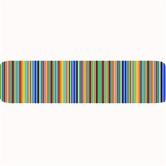 Abstract Stripe Pattern Rainbow Large Bar Mats by Wegoenart