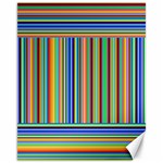 Abstract Stripe Pattern Rainbow Canvas 11  x 14  10.95 x13.48  Canvas - 1