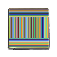 Abstract Stripe Pattern Rainbow Memory Card Reader (square 5 Slot) by Wegoenart