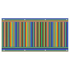 Abstract Stripe Pattern Rainbow Banner And Sign 8  X 4  by Wegoenart