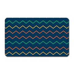 Pattern Zig Zag Colorful Zigzag Magnet (Rectangular)