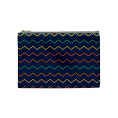 Pattern Zig Zag Colorful Zigzag Cosmetic Bag (Medium)