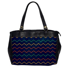 Pattern Zig Zag Colorful Zigzag Oversize Office Handbag