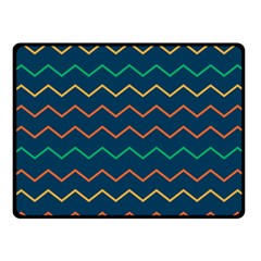 Pattern Zig Zag Colorful Zigzag Fleece Blanket (Small)