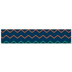 Pattern Zig Zag Colorful Zigzag Small Flano Scarf Front