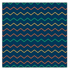 Pattern Zig Zag Colorful Zigzag Square Satin Scarf (36  x 36 )