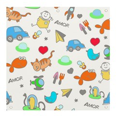 Children Pattern Cute Pattern Banner And Sign 4  X 4 