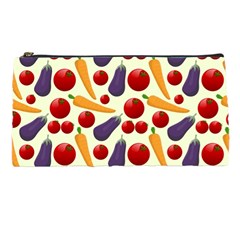 Vegetable Food Illustration Patterntexture Pencil Case by Wegoenart