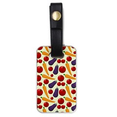 Vegetable Food Illustration Patterntexture Luggage Tag (one Side) by Wegoenart