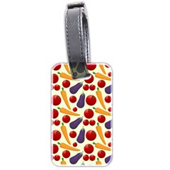 Vegetable Food Illustration Patterntexture Luggage Tag (two Sides) by Wegoenart