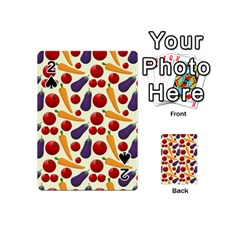 Vegetable Food Illustration Patterntexture Playing Cards 54 Designs (mini) by Wegoenart