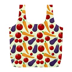 Vegetable Food Illustration Patterntexture Full Print Recycle Bag (l) by Wegoenart