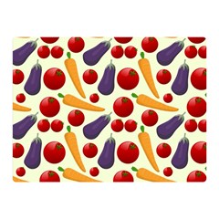 Vegetable Food Illustration Patterntexture Double Sided Flano Blanket (mini)  by Wegoenart