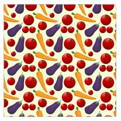 Vegetable Food Illustration Patterntexture Square Satin Scarf (36  X 36 ) by Wegoenart