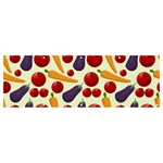 Vegetable Food Illustration Patterntexture Banner and Sign 12  x 4  Front