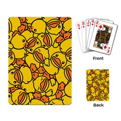 Duck Cartoon Background Pattern Playing Cards Single Design (rectangle)