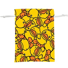 Duck Cartoon Background Pattern  Lightweight Drawstring Pouch (xl)