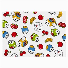 Illustration Vector Fruit Animal Cartoon Pattern Large Glasses Cloth by Wegoenart