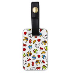 Illustration Vector Fruit Animal Cartoon Pattern Luggage Tag (one Side) by Wegoenart