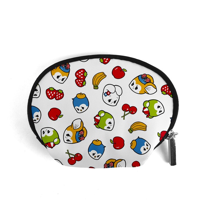 Illustration Vector Fruit Animal Cartoon Pattern Accessory Pouch (Small)