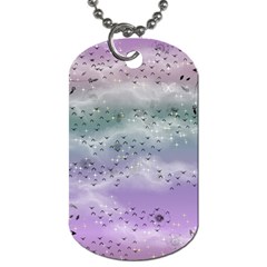 Bird Art Design Pattern Butterfly Dog Tag (one Side) by Wegoenart