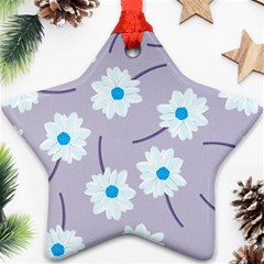 Flower Pattern Background Ornament (star)