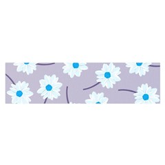 Flower Pattern Background Oblong Satin Scarf (16  X 60 ) by Wegoenart