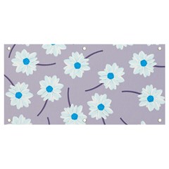 Flower Pattern Background Banner And Sign 4  X 2 