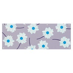 Flower Pattern Background Banner And Sign 8  X 3 