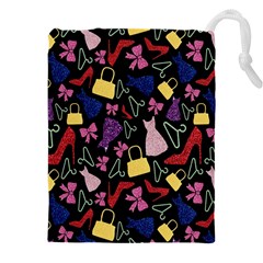 Fashion Pattern Accessories Design Drawstring Pouch (5xl) by Wegoenart