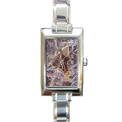 Marble Pattern Texture Rock Stone Surface Tile Rectangle Italian Charm Watch