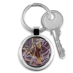 Marble Pattern Texture Rock Stone Surface Tile Key Chain (round) by Ravend