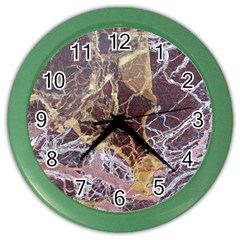 Marble Pattern Texture Rock Stone Surface Tile Color Wall Clock