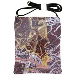 Marble Pattern Texture Rock Stone Surface Tile Shoulder Sling Bag by Ravend