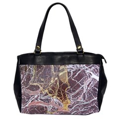 Marble Pattern Texture Rock Stone Surface Tile Oversize Office Handbag (2 Sides)