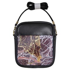 Marble Pattern Texture Rock Stone Surface Tile Girls Sling Bag