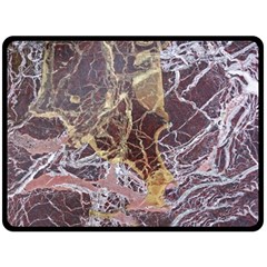 Marble Pattern Texture Rock Stone Surface Tile Double Sided Fleece Blanket (large) 