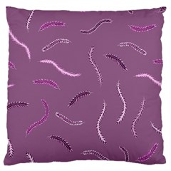 Feather Large Flano Cushion Case (one Side) by nateshop