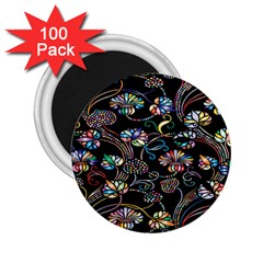 Floral 2 25  Magnets (100 Pack)  by nateshop