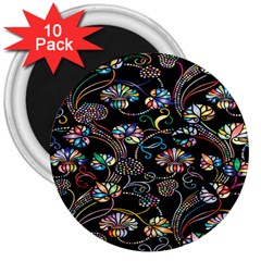 Floral 3  Magnets (10 Pack)  by nateshop