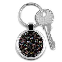 Floral Key Chain (round) by nateshop