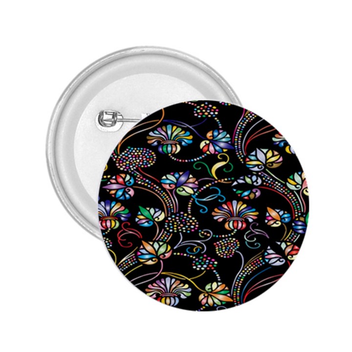 Floral 2.25  Buttons