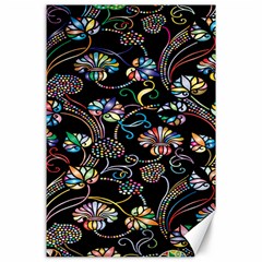 Floral Canvas 24  X 36  by nateshop