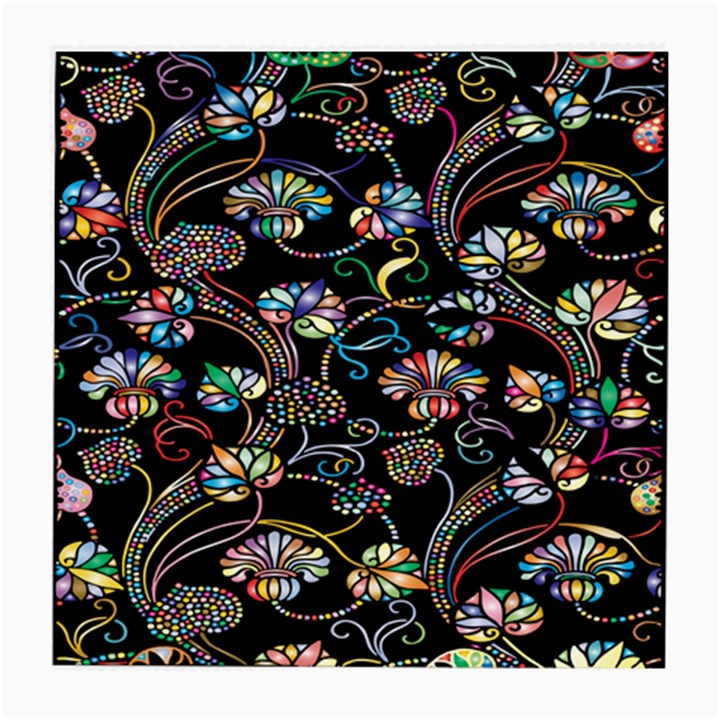 Floral Medium Glasses Cloth (2 Sides)