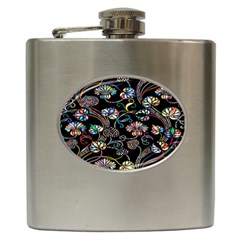 Floral Hip Flask (6 Oz) by nateshop