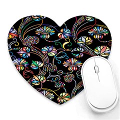 Floral Heart Mousepads by nateshop