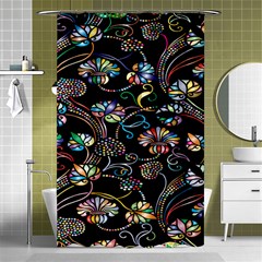 Floral Shower Curtain 48  X 72  (small)  by nateshop