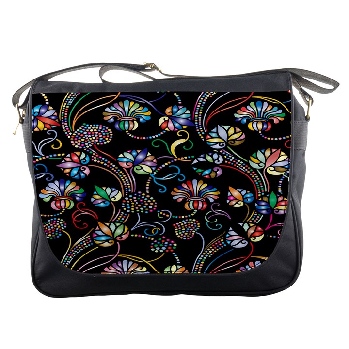 Floral Messenger Bag